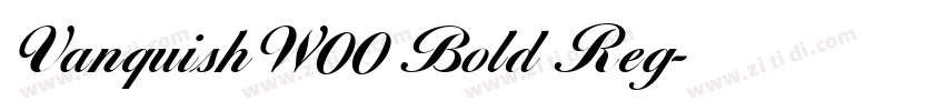 VanquishW00 Bold Reg字体转换